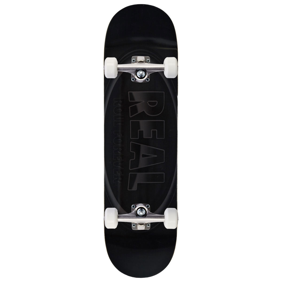 Real DBX Oval Skateboard Complete - Silver Foil - 8.50