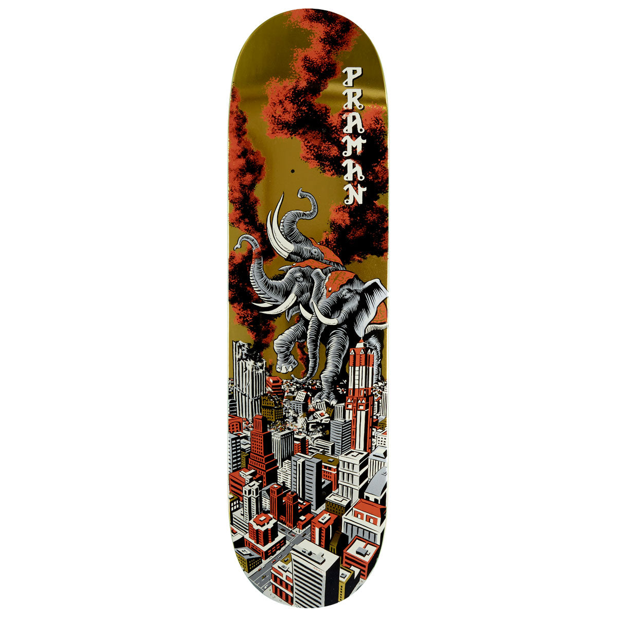 Real Praman Rampage Ltd Skateboard Deck - Gold - 8.38