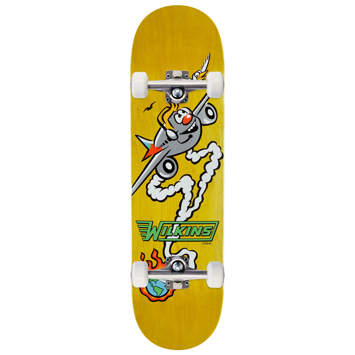 Real Wilkins Mascot Skateboard Complete - Yellow - 8.50