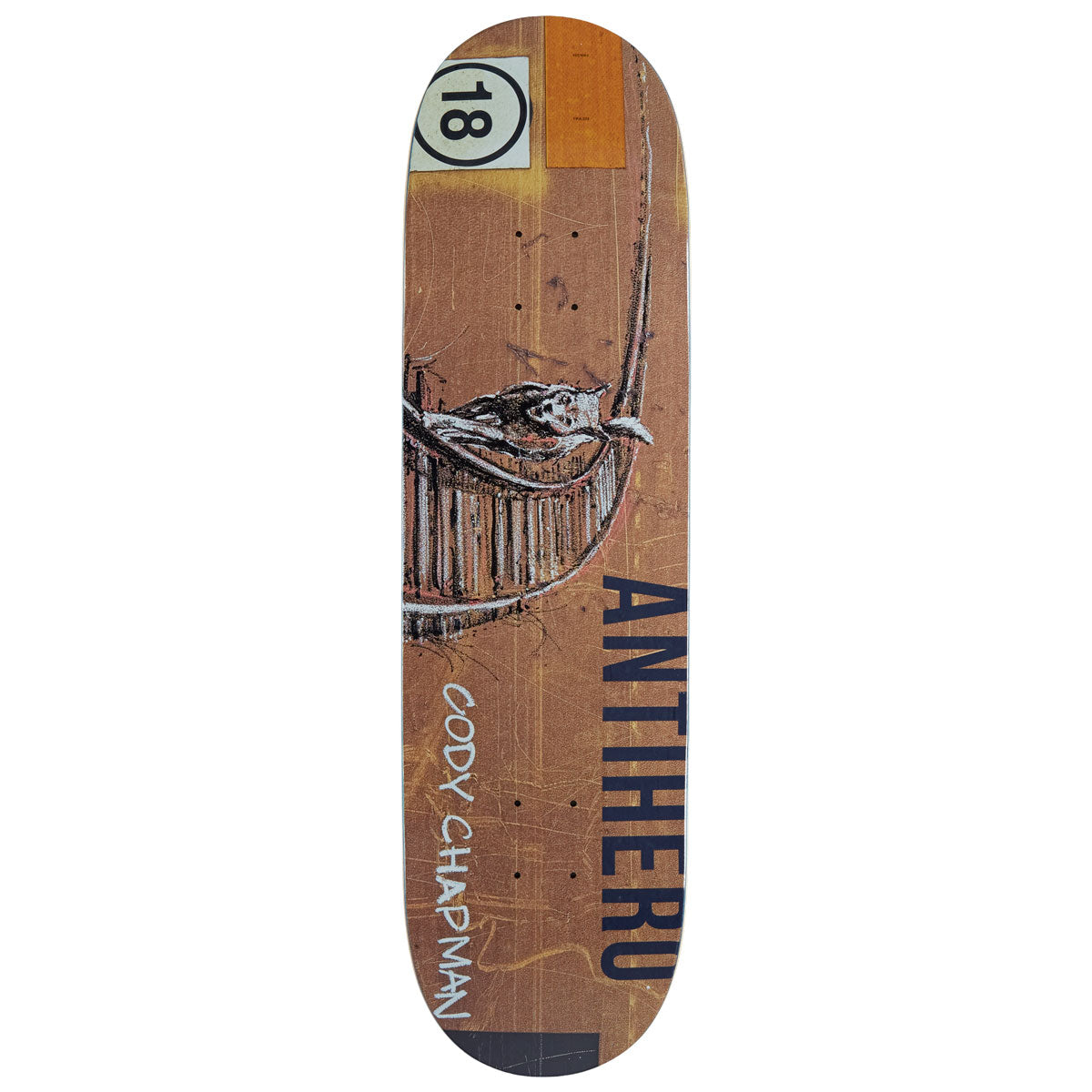 Anti-Hero Chapman Intermodal Skateboard Deck - 8.50