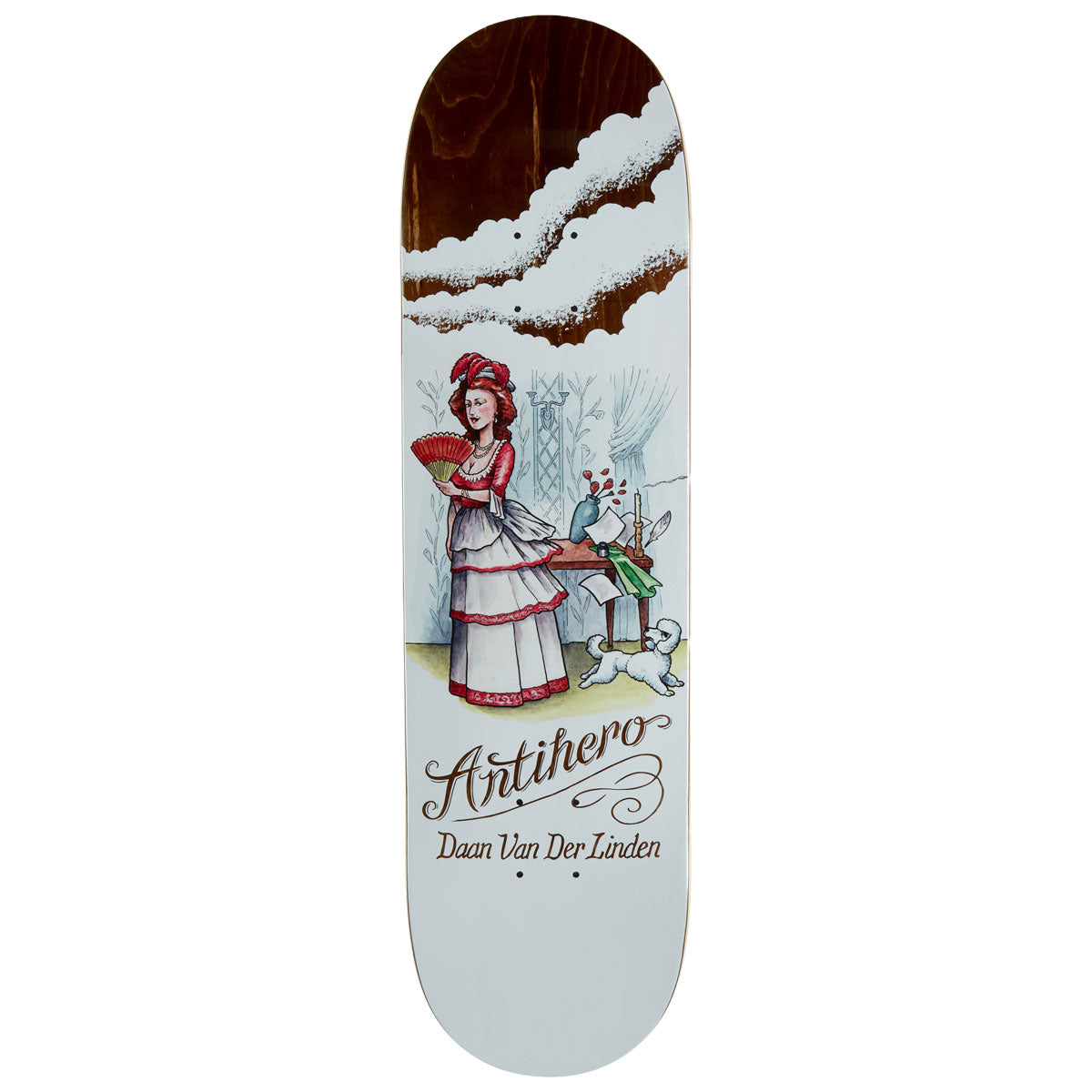 Anti-Hero Daan Flaturlent Beauties Skateboard Deck - White - 8.50