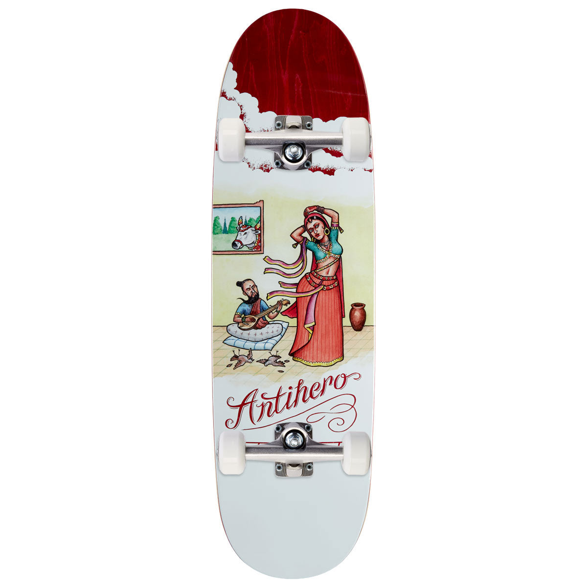 Anti-Hero Cardiel Flaturlent Beauties Skateboard Complete - White - 9.18