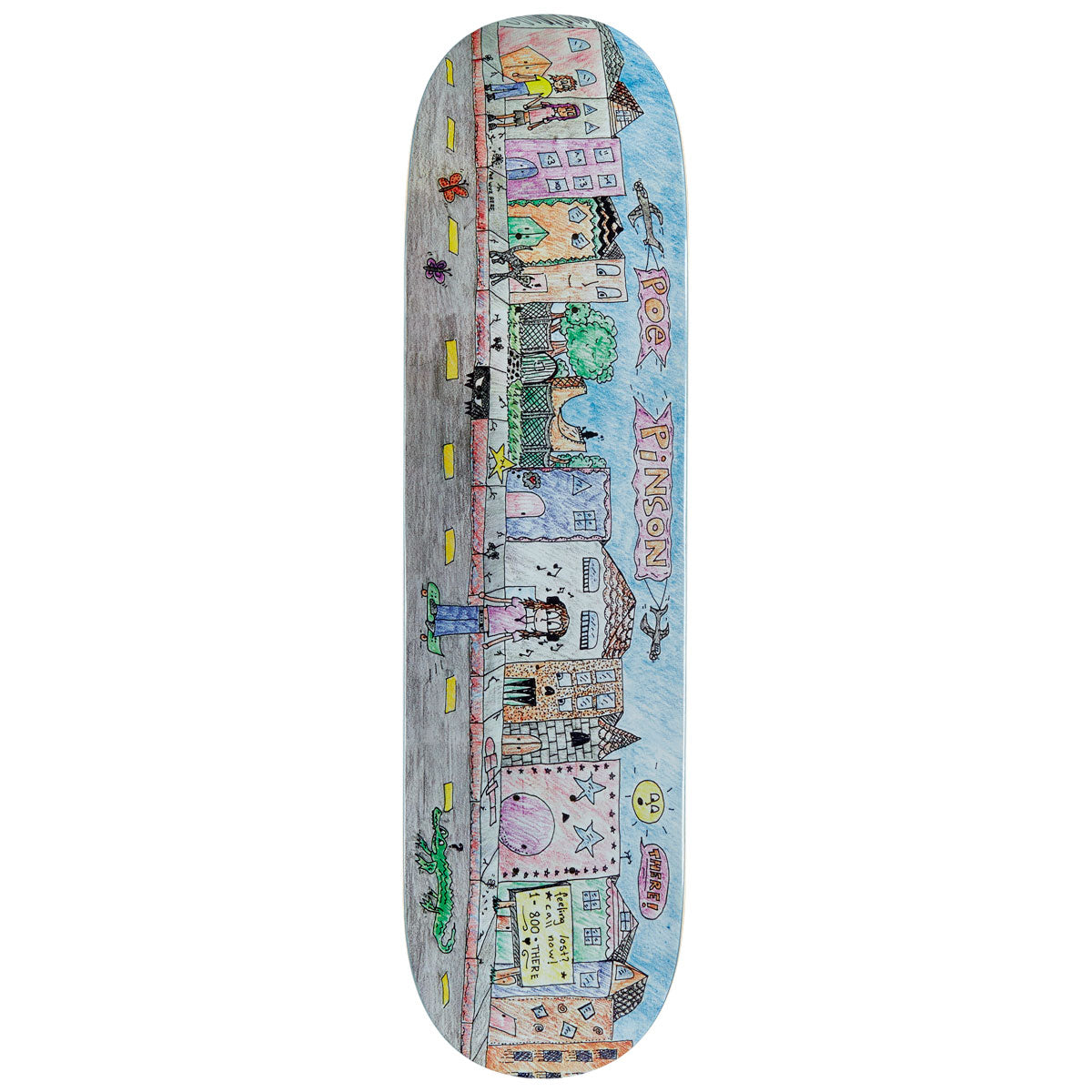 There Poe Poe Wuz Here Skateboard Deck - 8.25