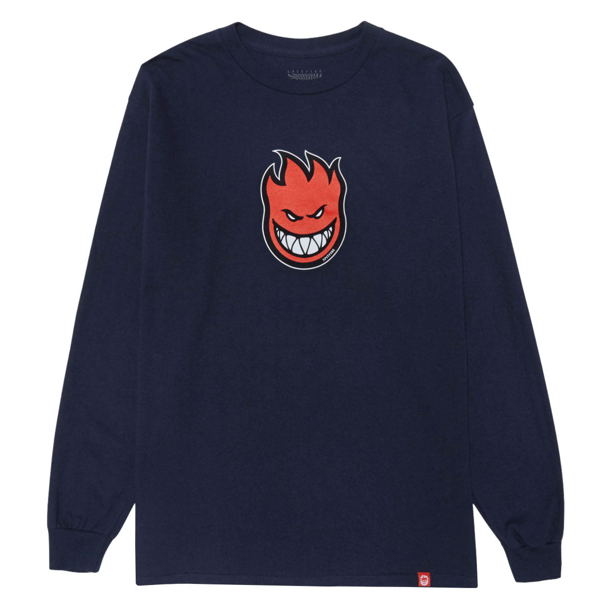 Spitfire Bighead Mid Fill Long Sleeve T-Shirt - Navy/Red/White/Black image 1