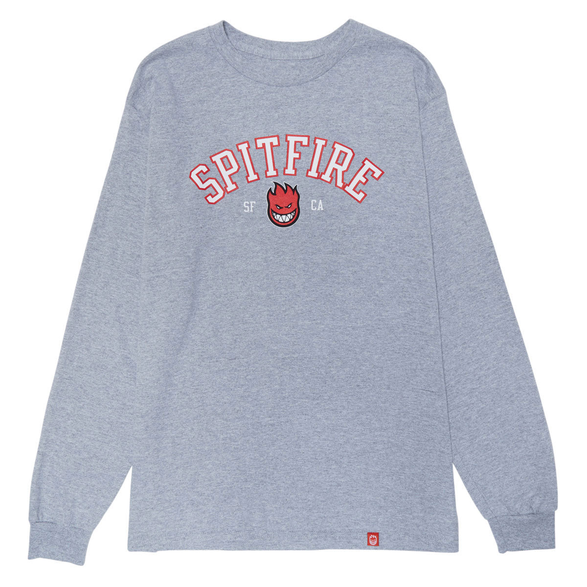 Spitfire Team Bighead Long Sleeve T-Shirt - Sport Grey/Red/Black/White image 1