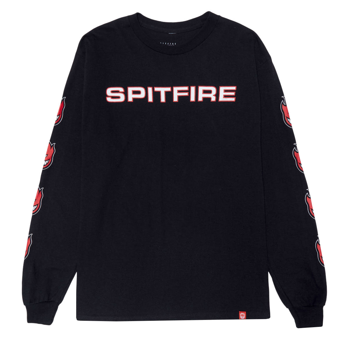 Spitfire Classic '87 Bighead Fill Long Sleeve T-Shirt - Black/Red/White image 1