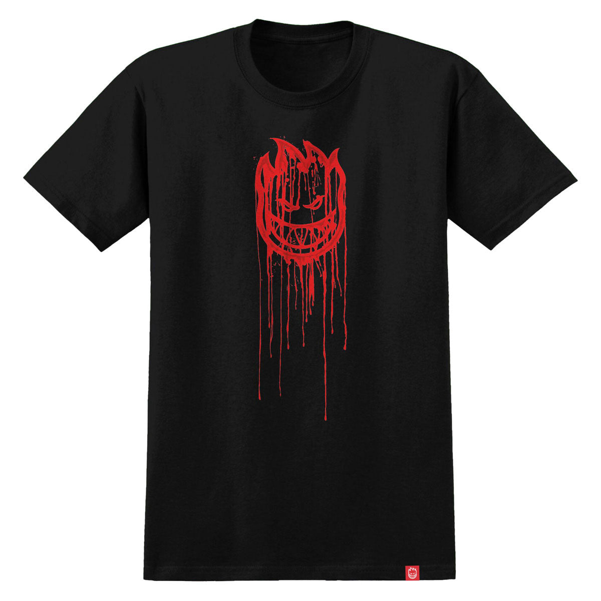 Spitfire Bighead Dripper T-Shirt - Black/Red image 1