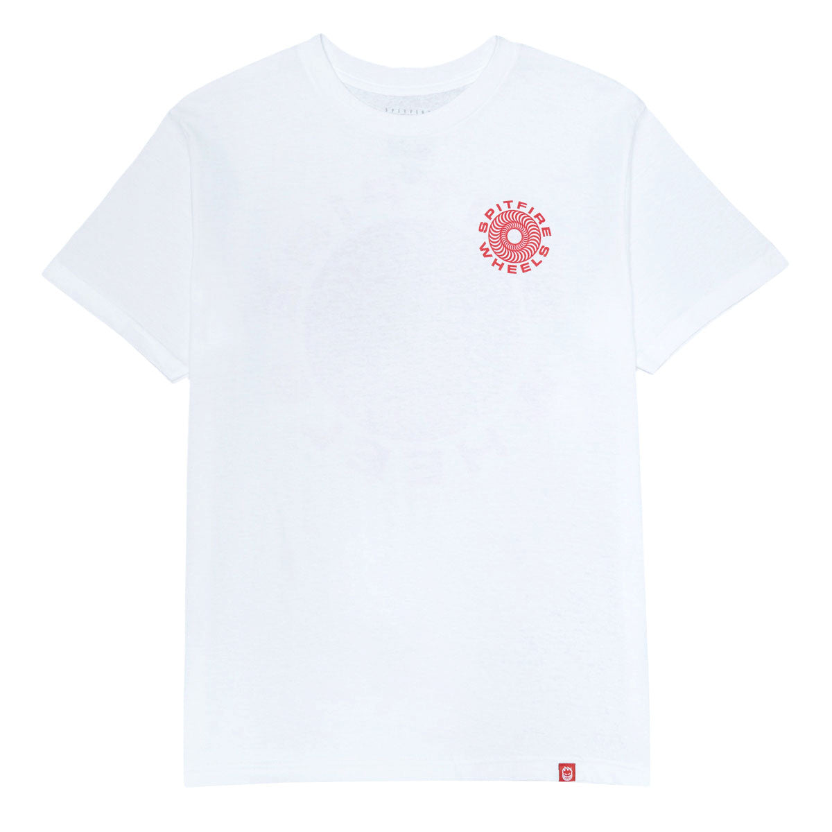 Spitfire Classic '87 Swirl Fill T-Shirt - White/Red/Black image 2
