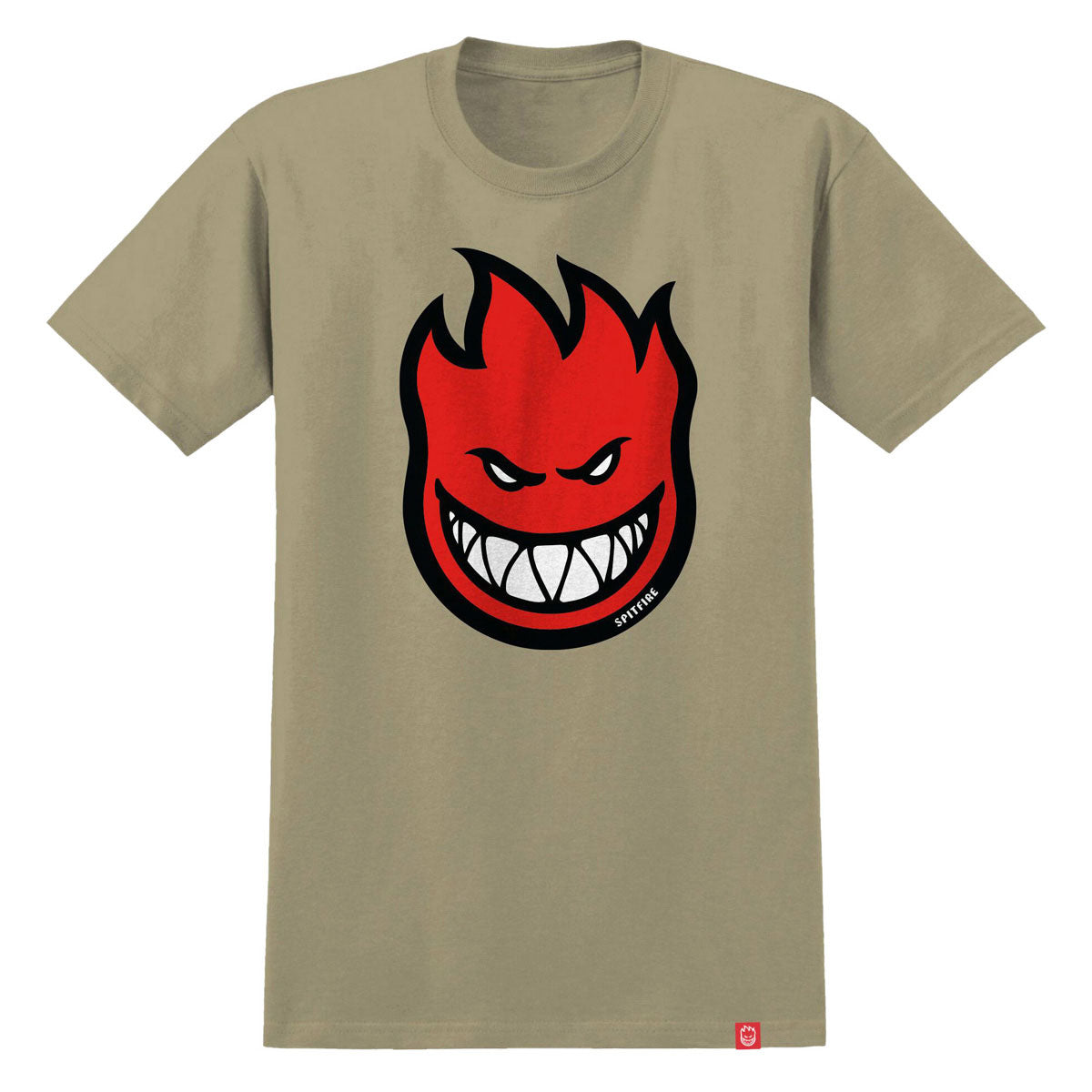 Spitfire Bighead Fill T-Shirt - Sand/Red/Black/White image 1