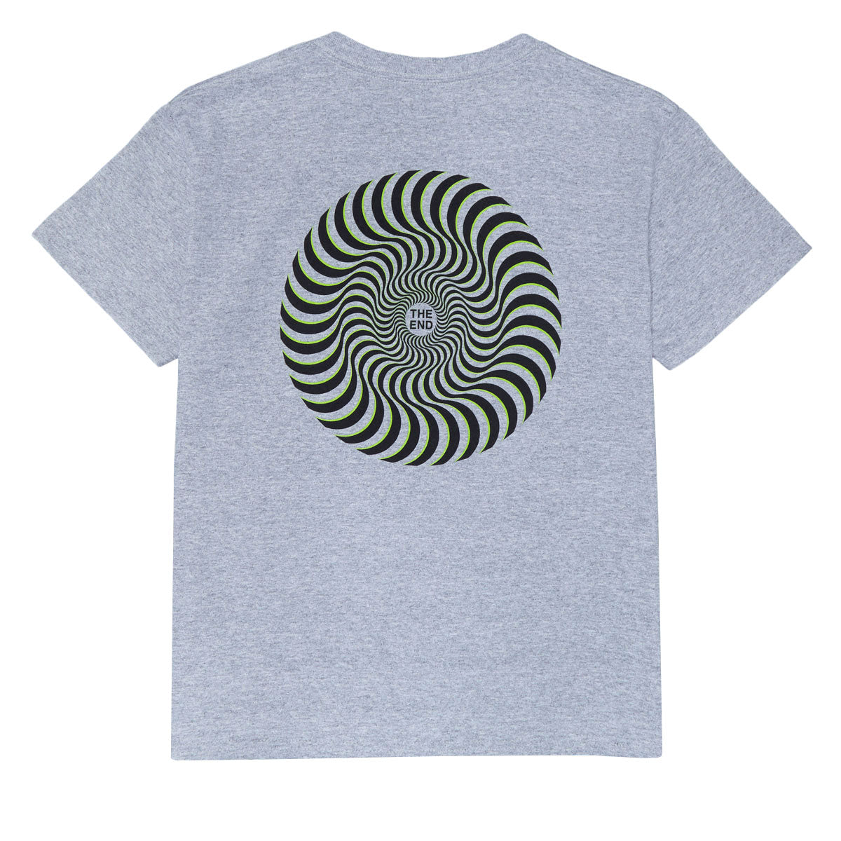 Spitfire Youth Classic Swirl Overlay T-Shirt - Sport Grey/Black/Green image 1