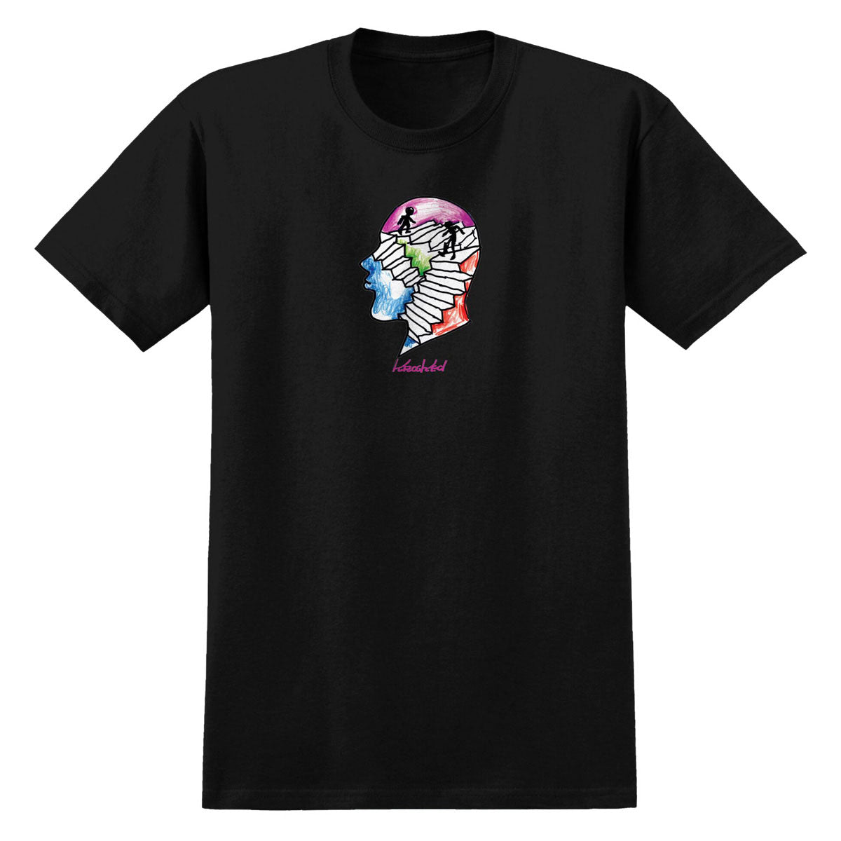 Krooked Stairs T-Shirt - Black/Multi Color image 1