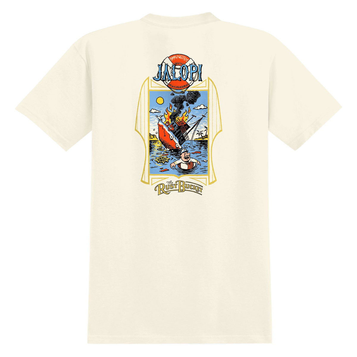 Anti-Hero The Rustbucket T-Shirt - Heather Bone/Multi Color image 1
