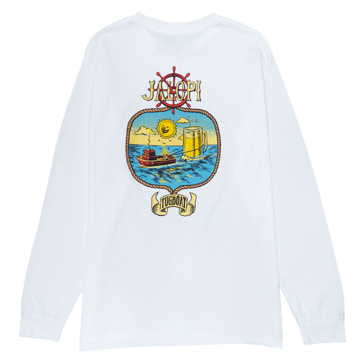 Anti-Hero Jalopi Tugboat Long Sleeve T-Shirt - White/Multi Color image 1