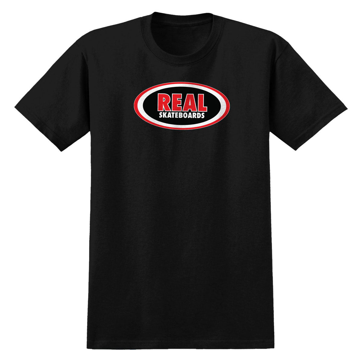 Real Oval T-Shirt - Black/Red/White image 1