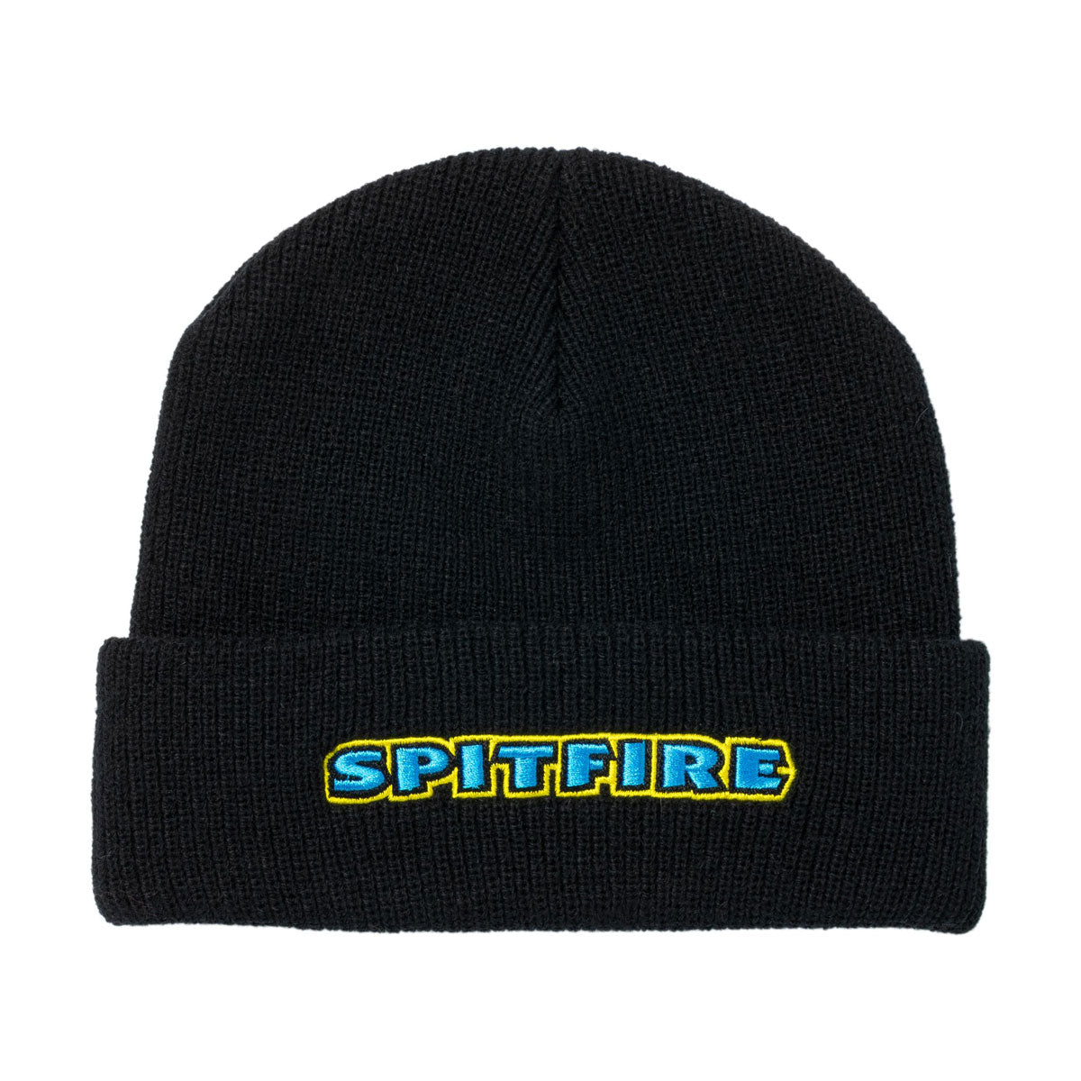 Spitfire Bighead Mushroom Script Beanie - Black/Blue/Yellow image 1