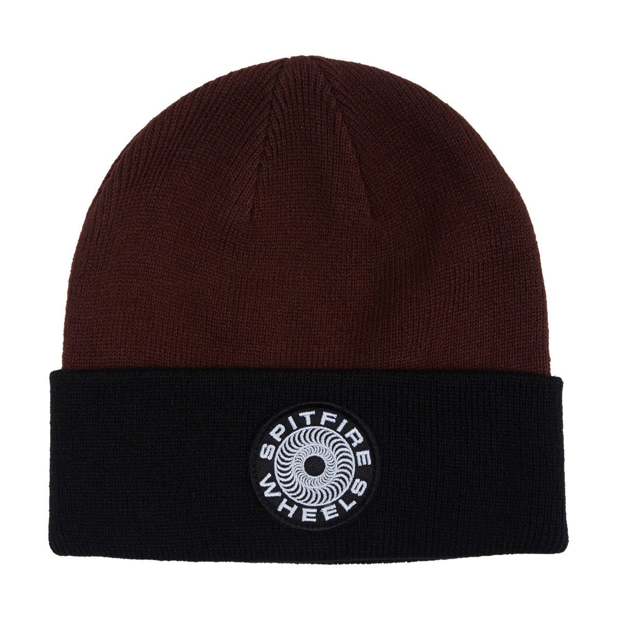 Spitfire Classic '87 Swirl Patch Beanie - Black/Dark Red image 1