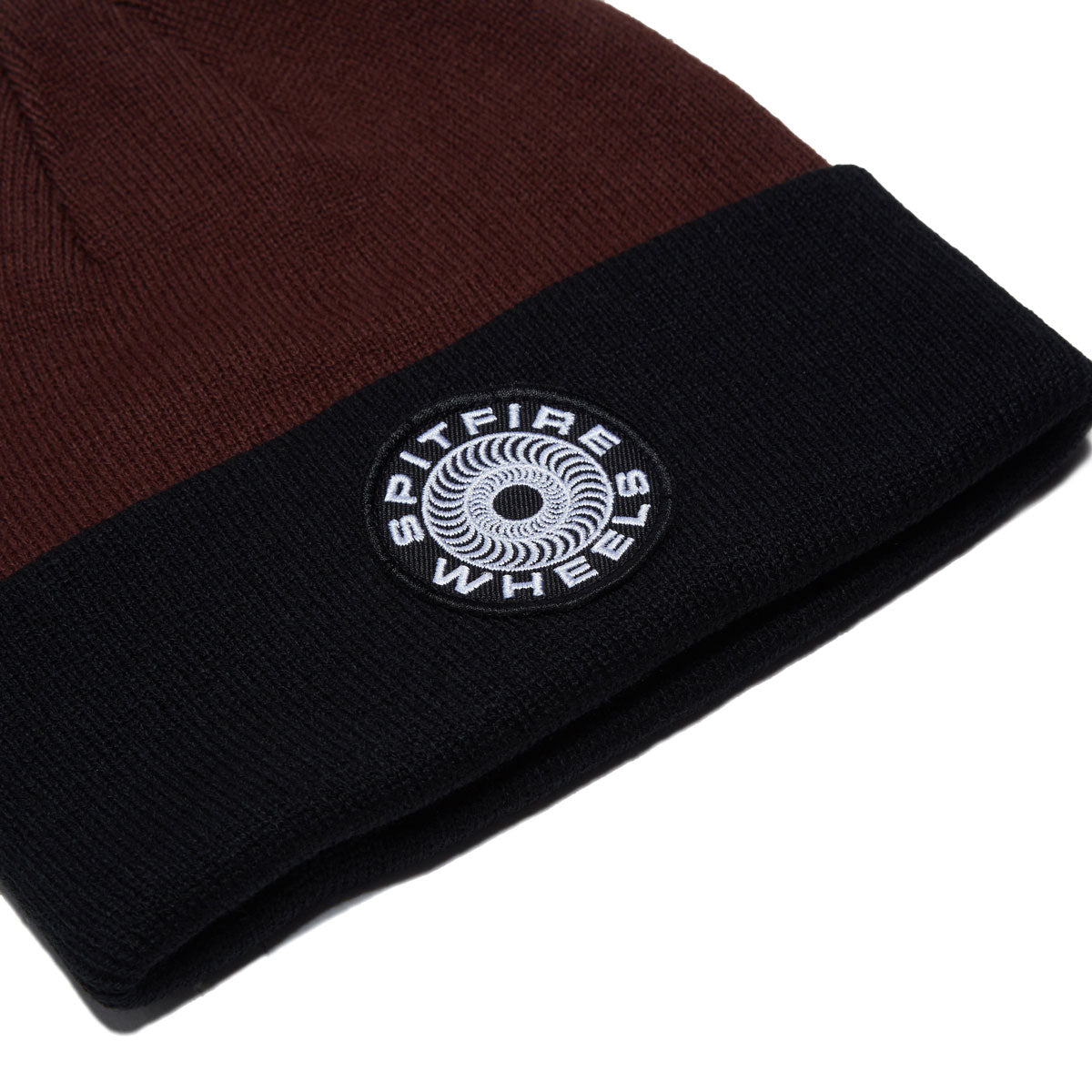 Spitfire Classic '87 Swirl Patch Beanie - Black/Dark Red image 2