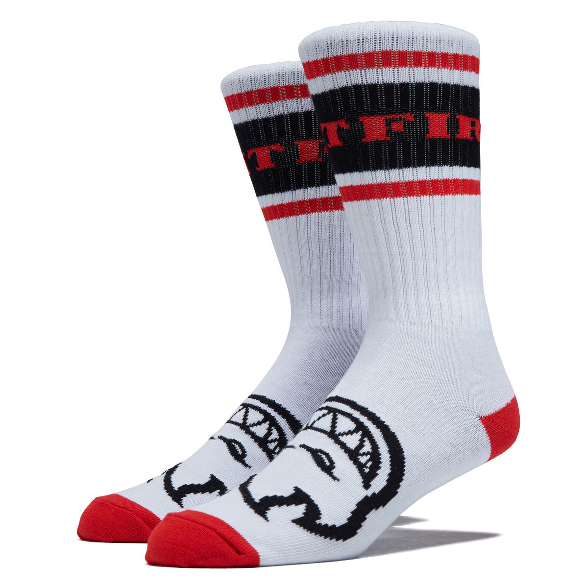 Spitfire Classic '87 Bighead Socks - White/Red/Black image 1