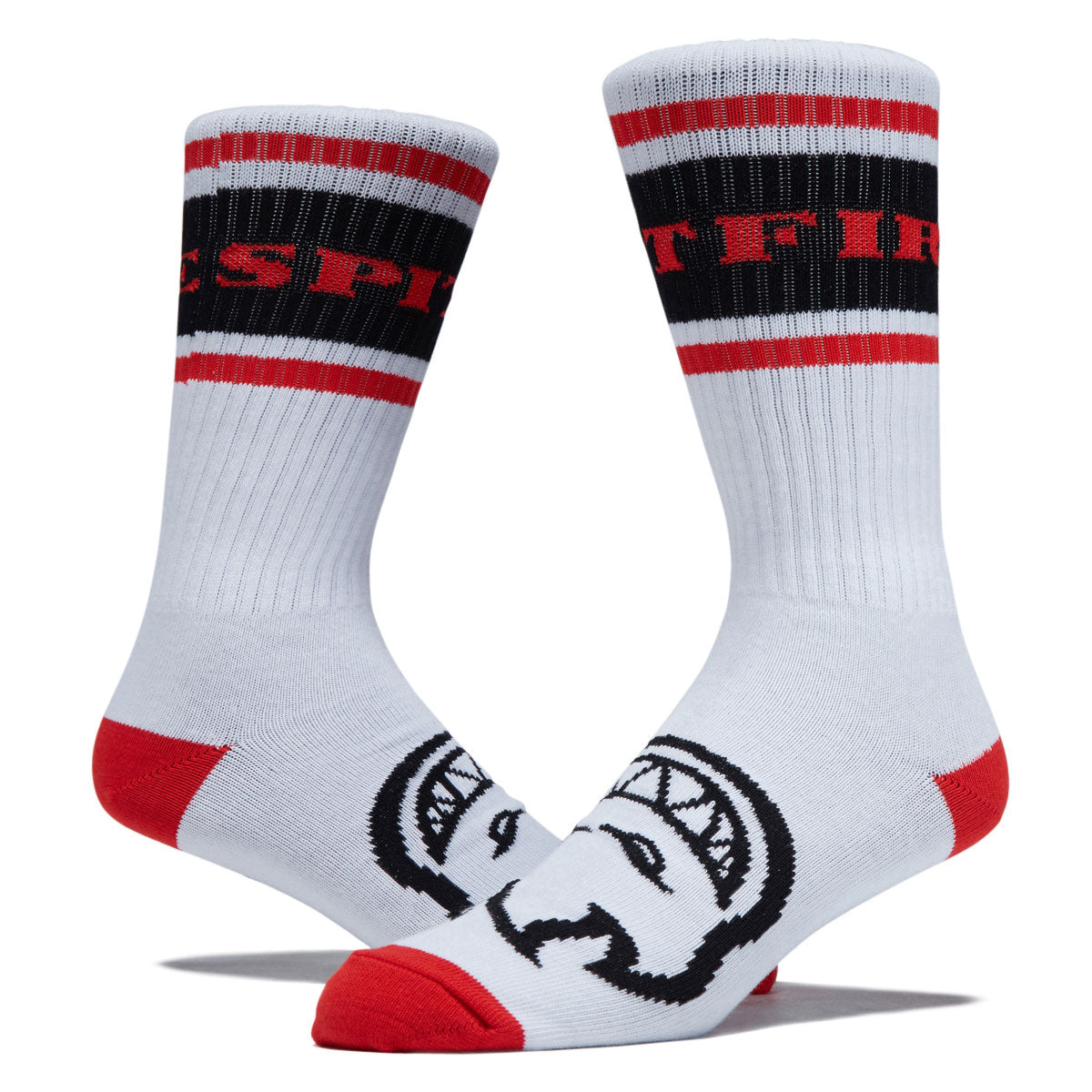 Spitfire Classic '87 Bighead Socks - White/Red/Black image 2