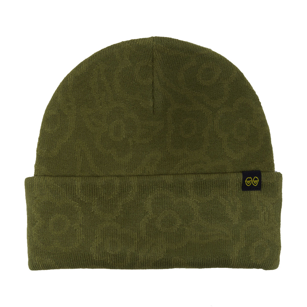 Krooked Flowers Eyes Clip Beanie - Olive image 1