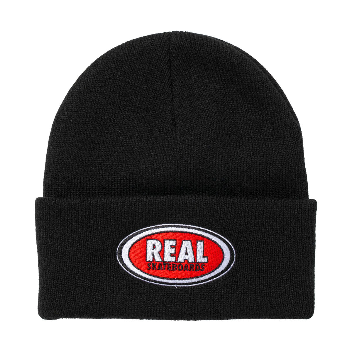 Real Oval Beanie - Black/Red/White image 1