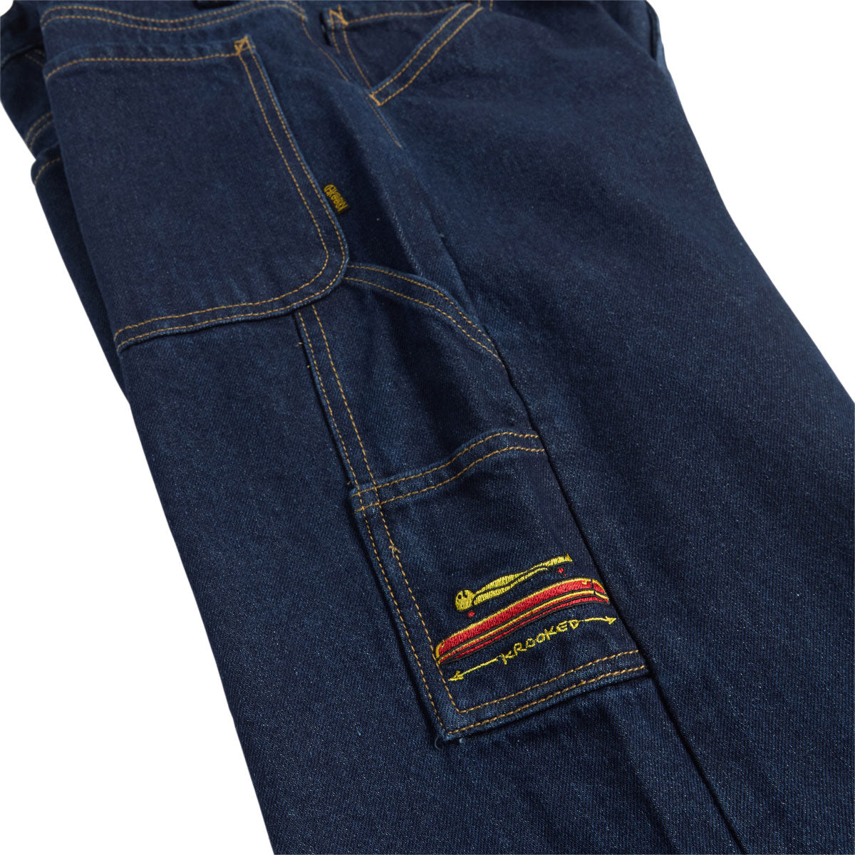 Krooked Koffin Carpenter Jeans - Dark Rinse Denim image 3