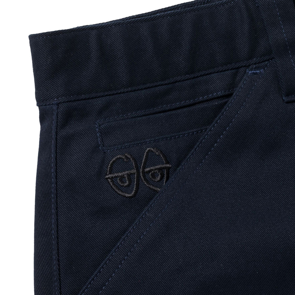 Krooked Eyes Twill Shorts - Navy image 3