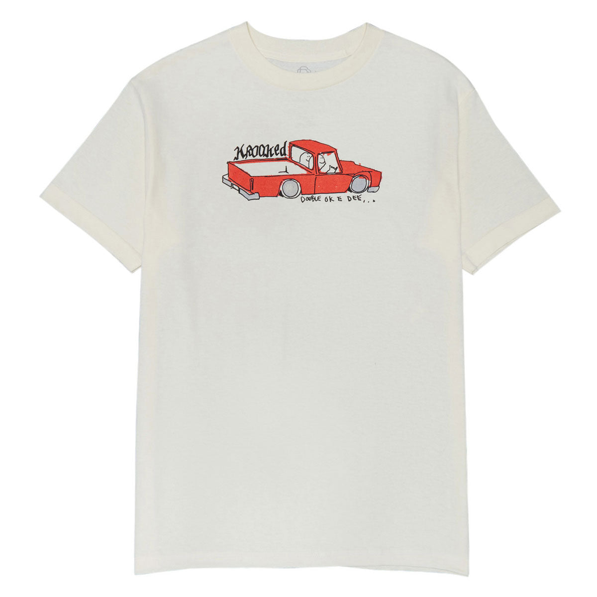 Krooked Double Ok T-Shirt - Cream/Multi Color image 1