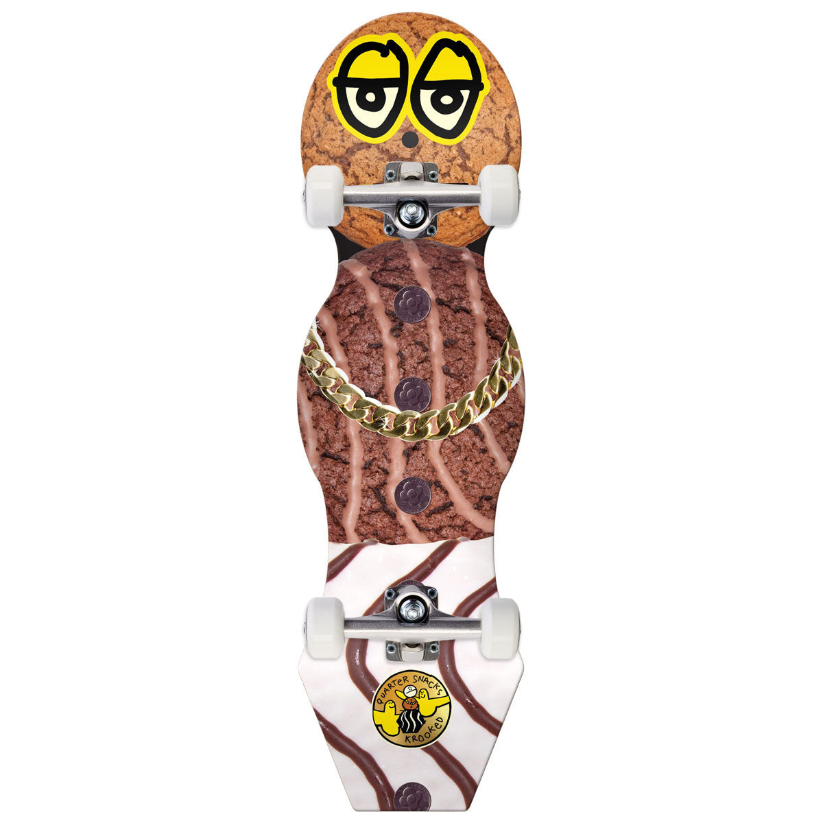 Krooked x Quartersnacks Snackman Cruiser Skateboard Complete - Multi - 9.00