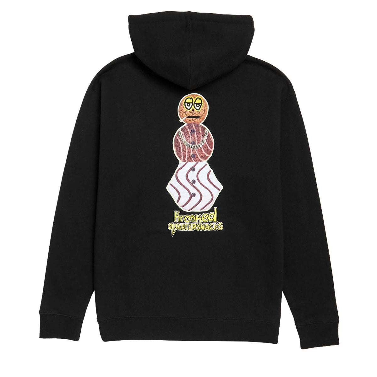 Krooked x Quartersnacks Snackman Hoodie - Black image 1