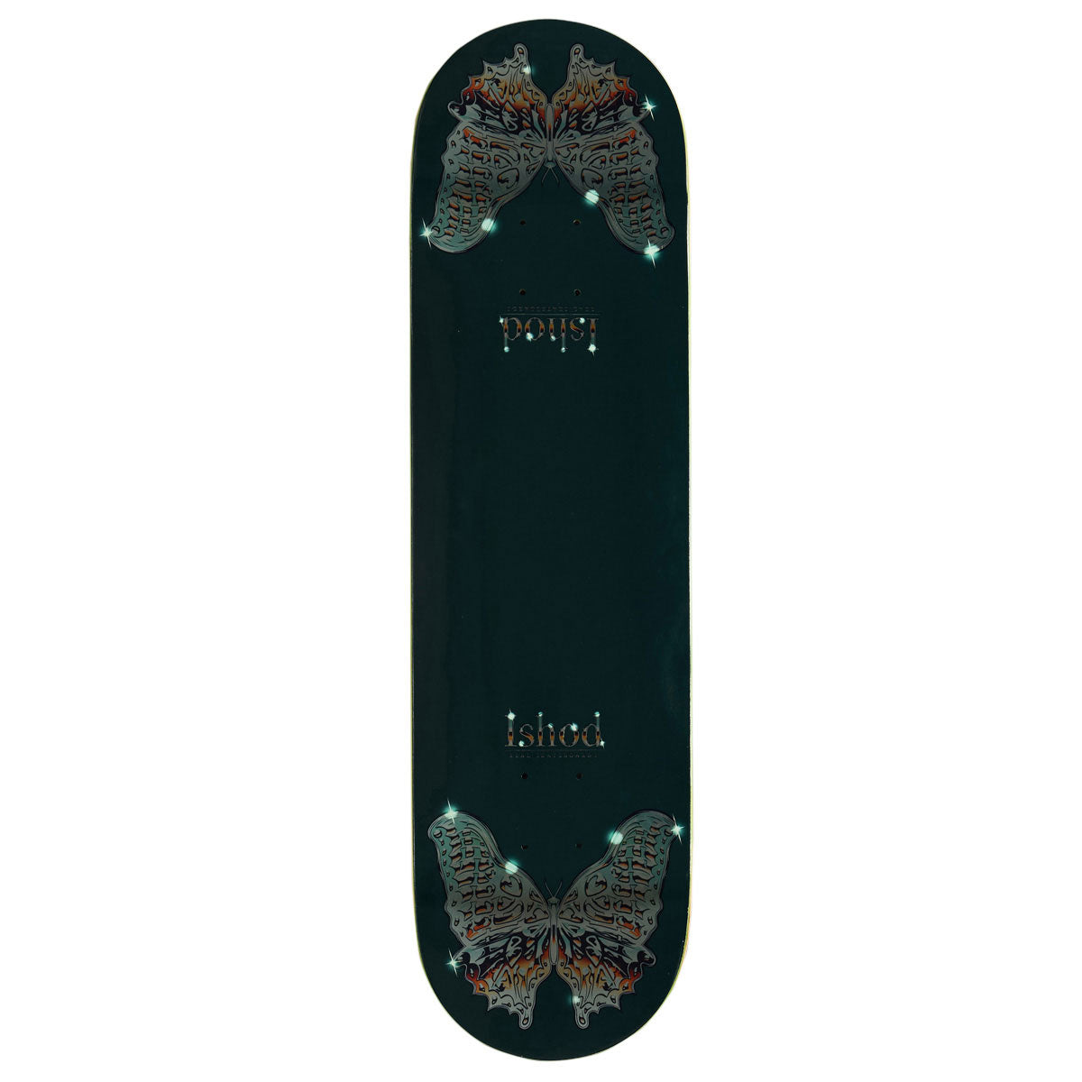 Real Ishod Mariposa Chrome Redux Twin Tail Skateboard Deck - Green - 8.50