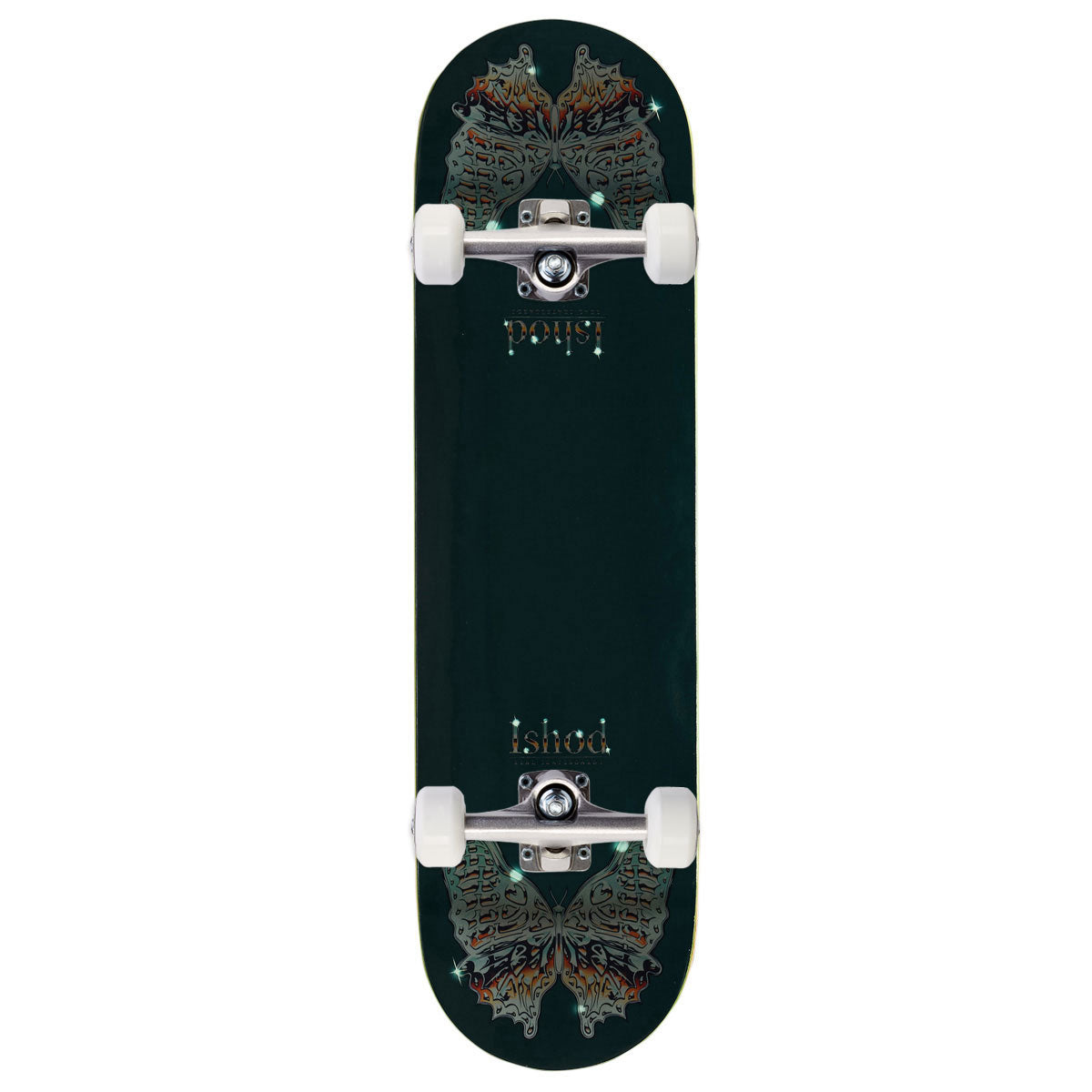 Real Ishod Mariposa Chrome Redux Twin Tail Skateboard Complete - Green - 8.50