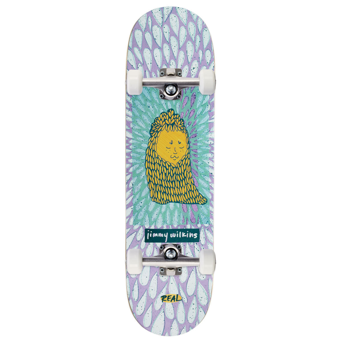 Real Wilkins Echoes Skateboard Complete - Purple - 8.50