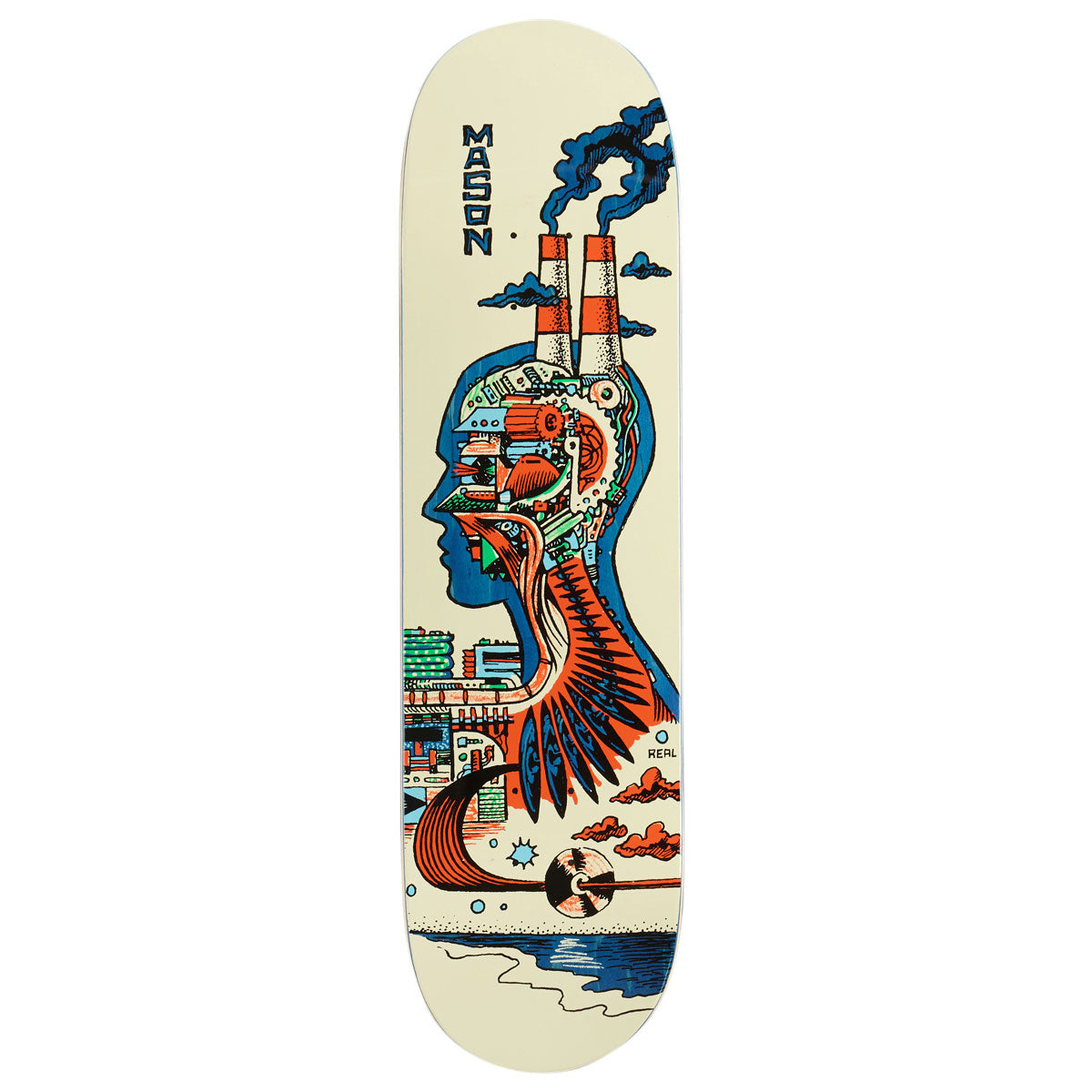 Real Mason Artificial Skateboard Deck - Cream - 8.28