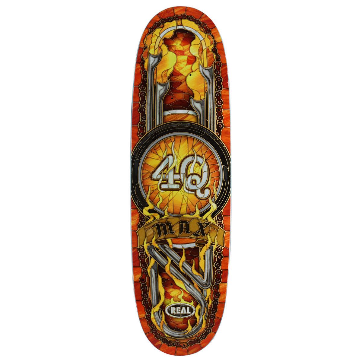 Real Max Schaff 4Q Cathedral Skateboard Deck - 9.10