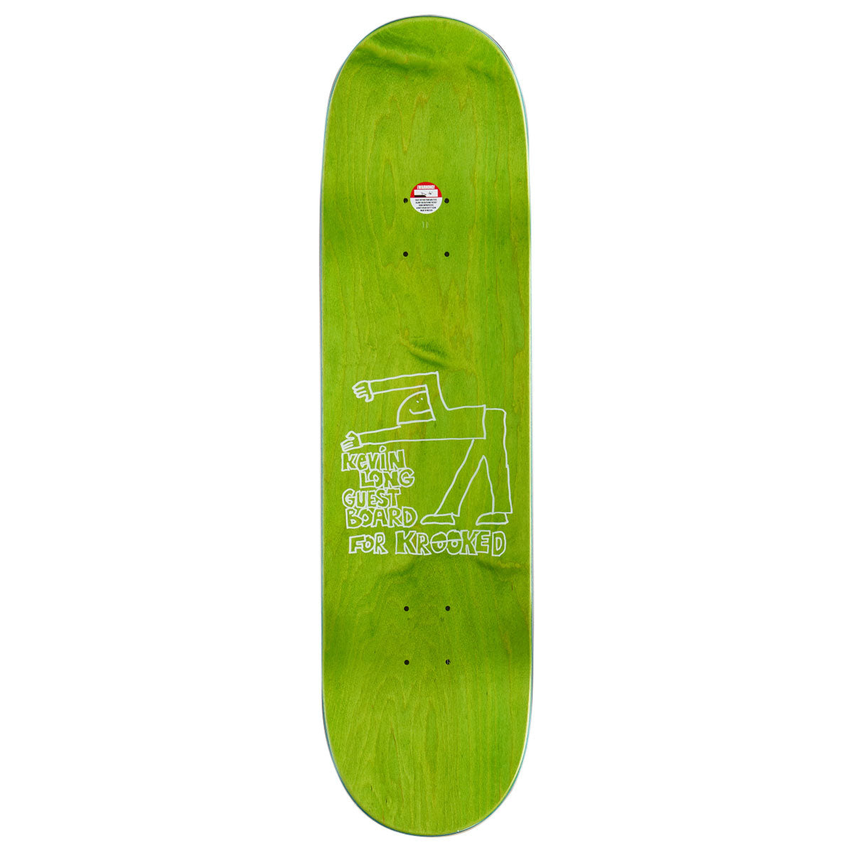 Krooked Spanky Guest Pro True Fit Skateboard Deck - Green - 8.25