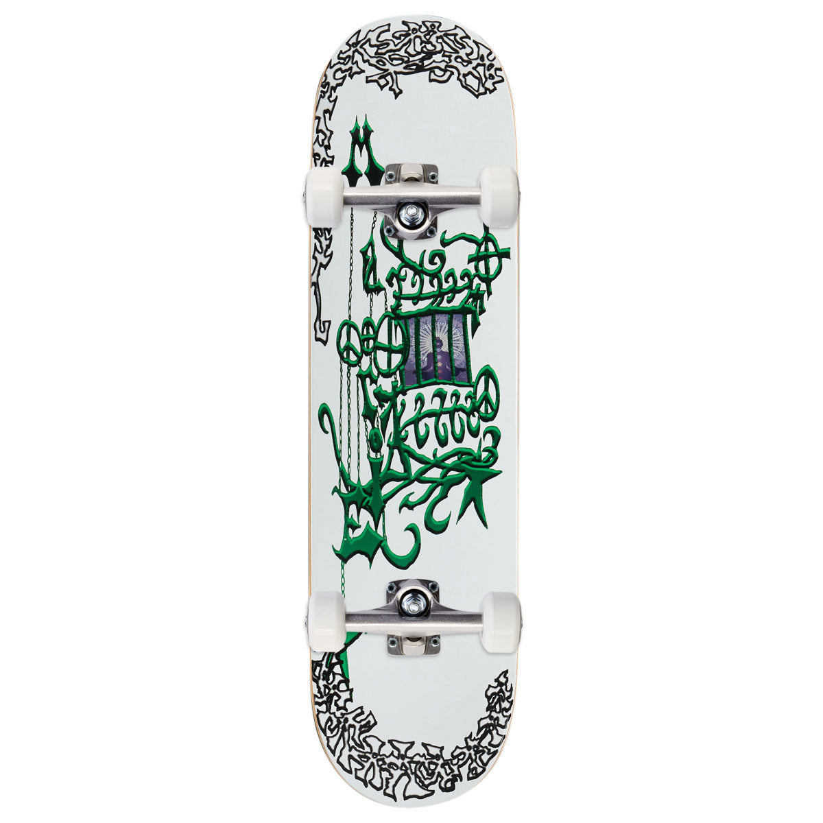 There Marie De Courey Magic Lies In The Healing Skateboard Complete - White - 8.25