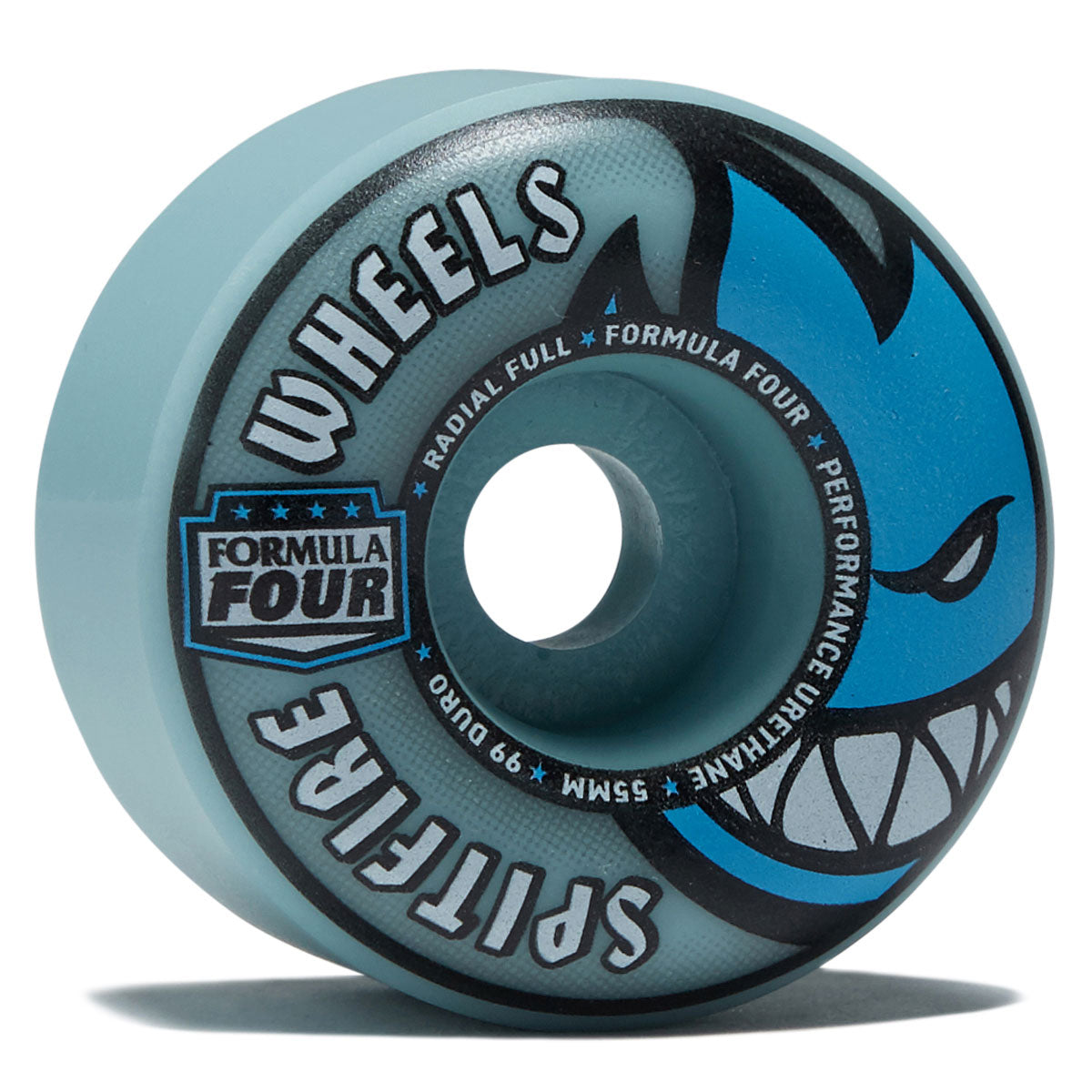 Spitfire Team Colors F4 99 Radial Full Skateboard Wheels - Light Blue - 55mm image 1