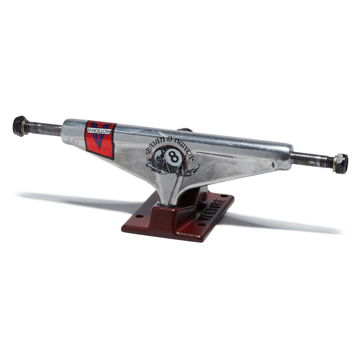 Venture Bryan O'Dwyer Pro V-Hollow Skateboard Trucks - Polished/Red - 5.8 image 1