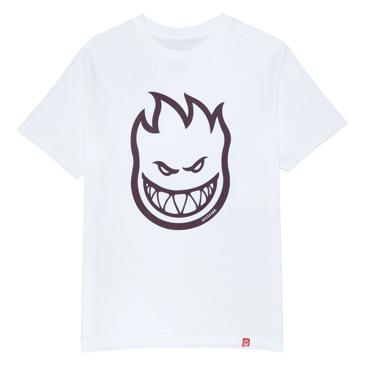 Spitfire Bighead T-Shirt - White/Dark Red image 1