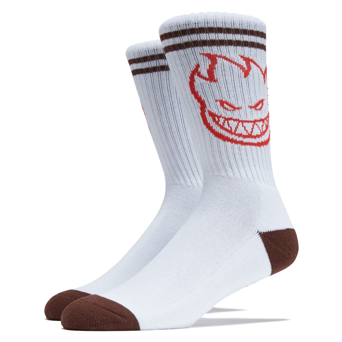 Spitfire Bighead Socks - White/Burgundy/Red image 1