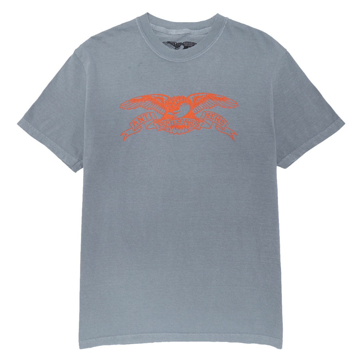 Anti-Hero Basic Eagle T-Shirt - Granite/Orange image 1