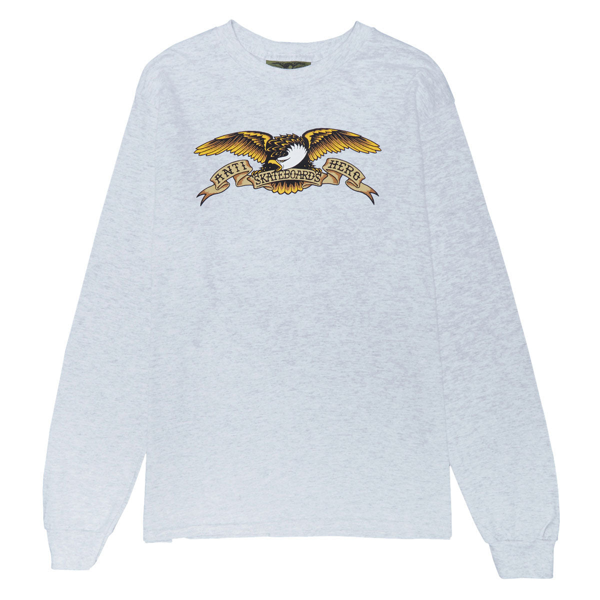 Anti-Hero Eagle Long Sleeve T-Shirt - Ash Heather/Black Multi Color image 1