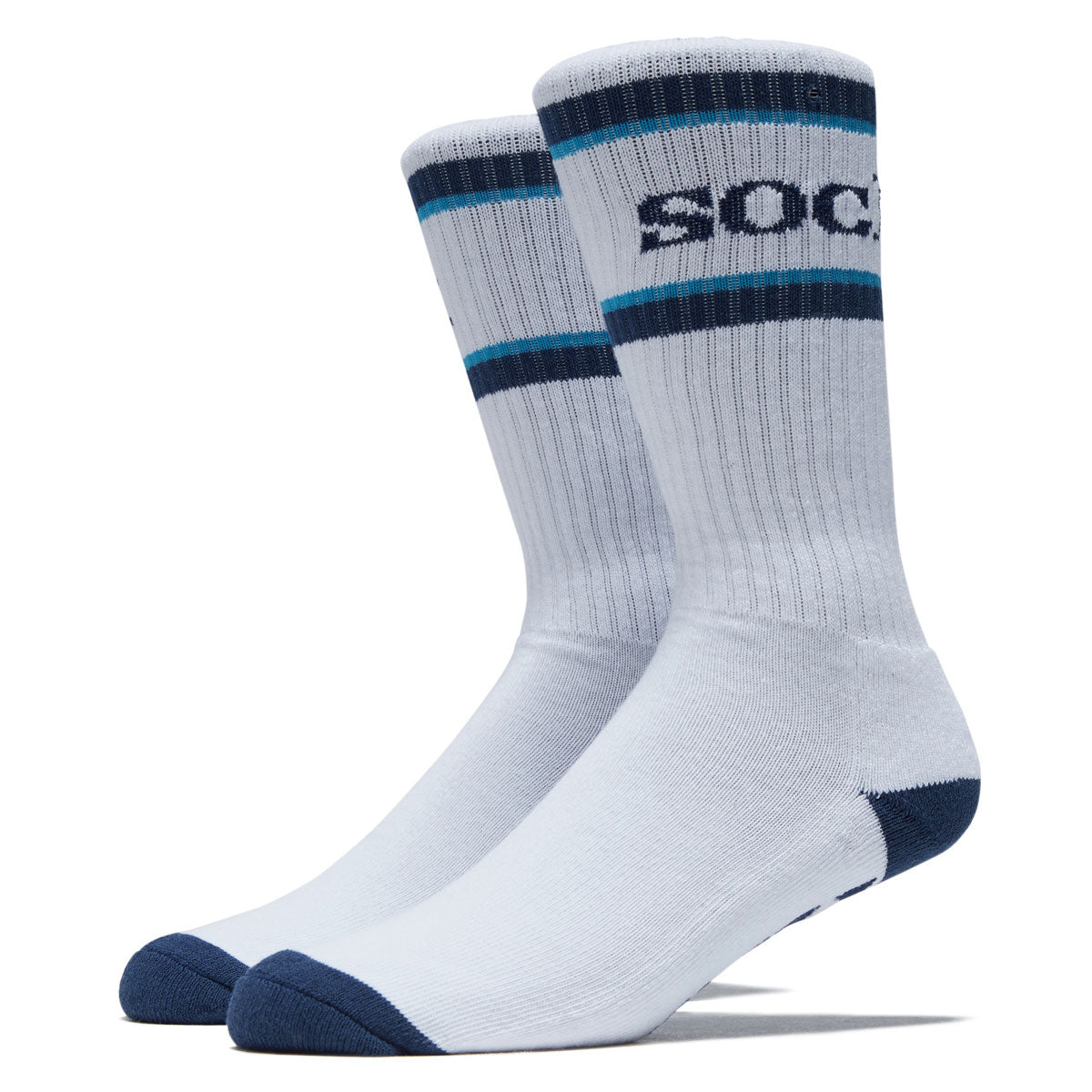 Anti-Hero Socks - White/Navy/Cyan image 1