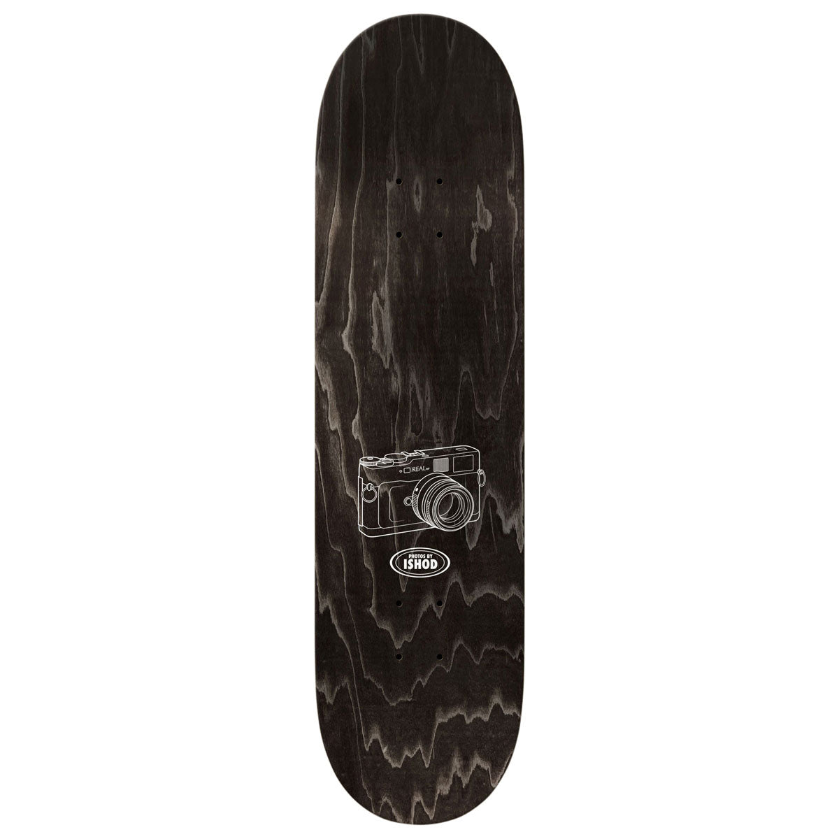 Real Ishod Photos Twin Tail Slick Skateboard Complete - Black - 8.30