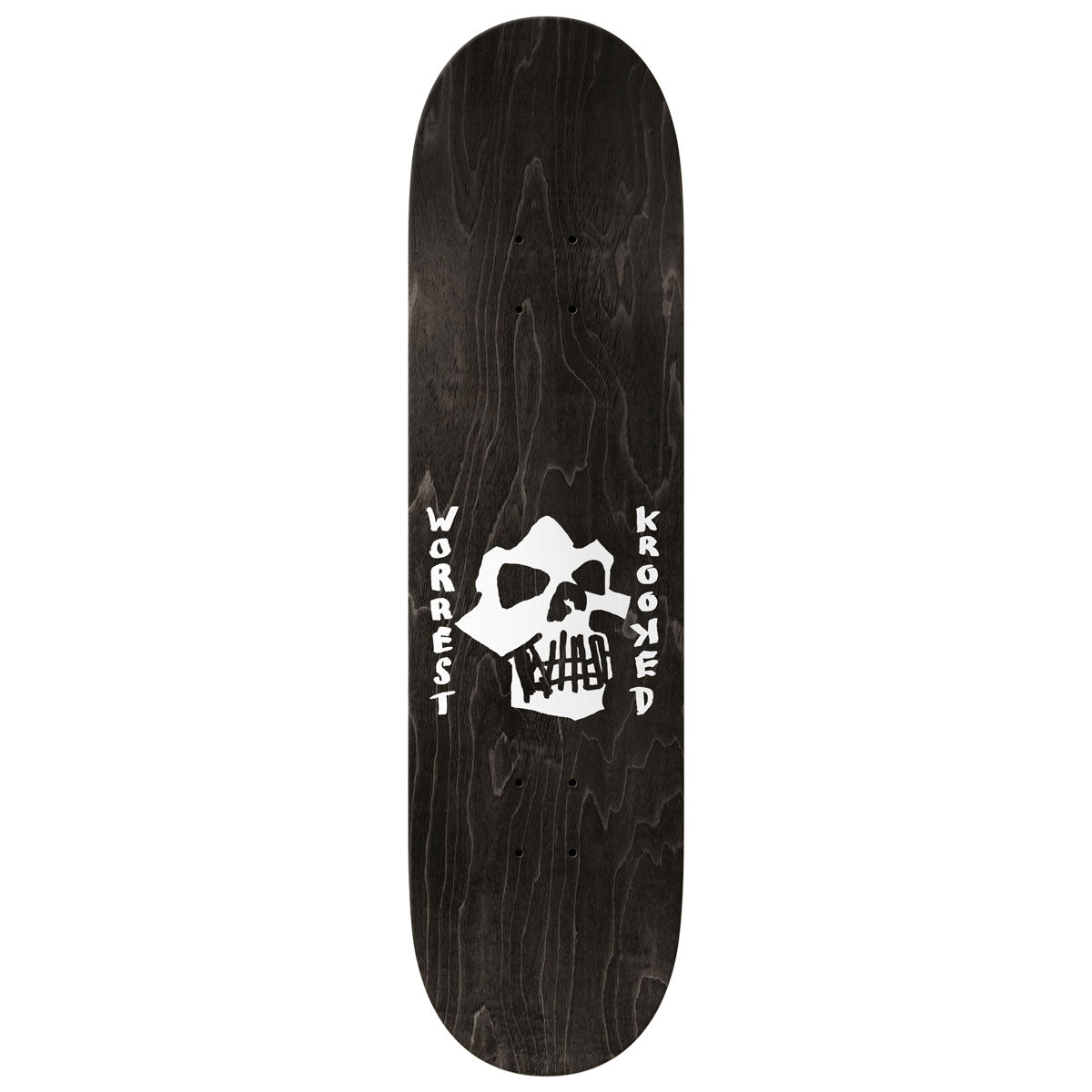 Krooked Worrest Skulls And Bolts Twin Tail Slick Skateboard Complete - 8.30