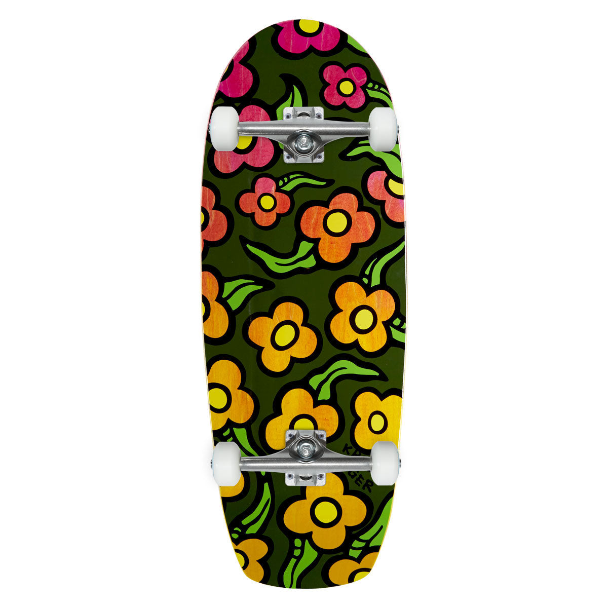 Krooked Team Zogger Widstyle Flowers Skateboard Complete - 10.75