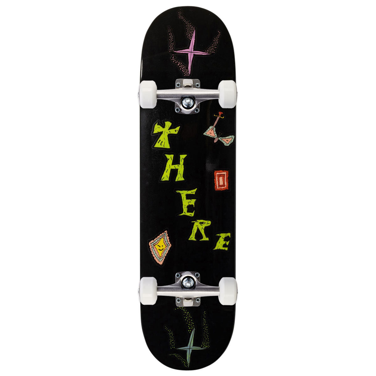 There Team Moth Skateboard Complete - Black - 8.25