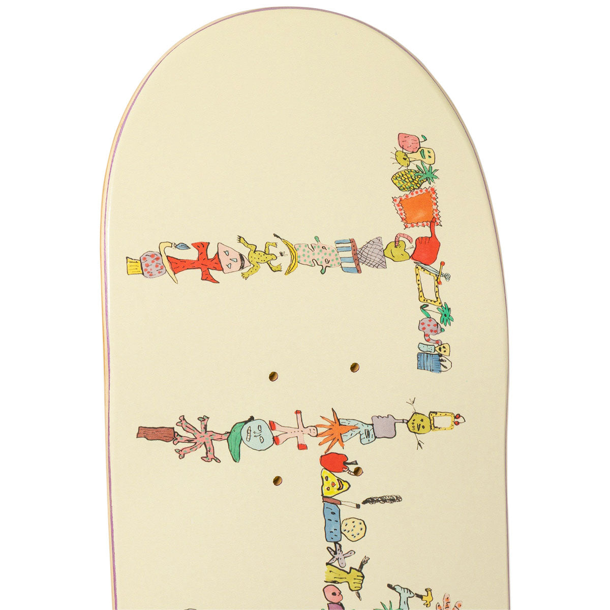 There Team Detritus Skateboard Deck - Beige - 8.12
