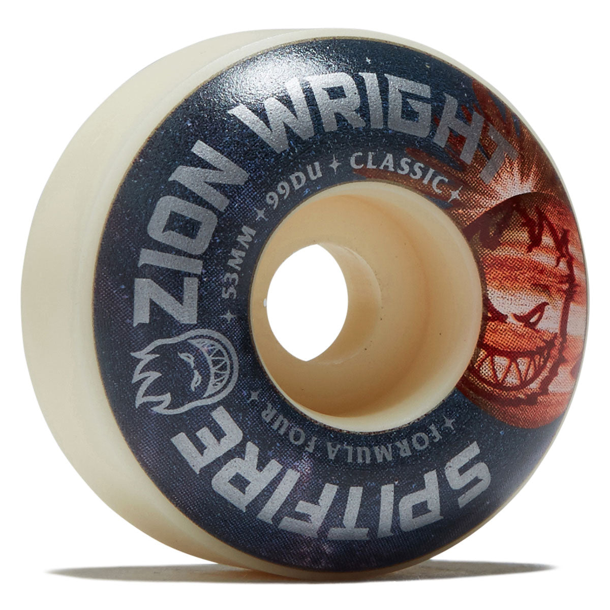 Spitfire Zion Cosmic F4 99d Classic Skateboard Wheels - Natural - 53mm image 1